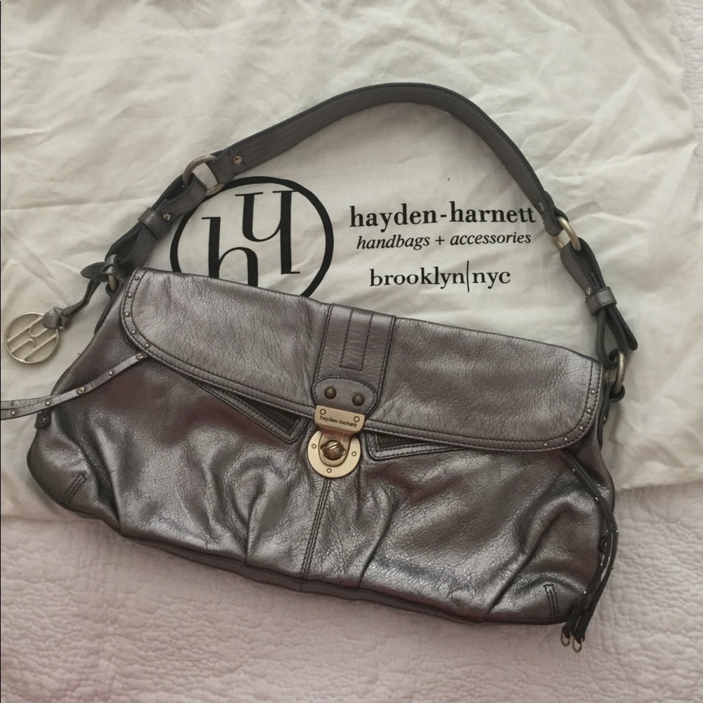 Hayden-Harnett Silver Purse